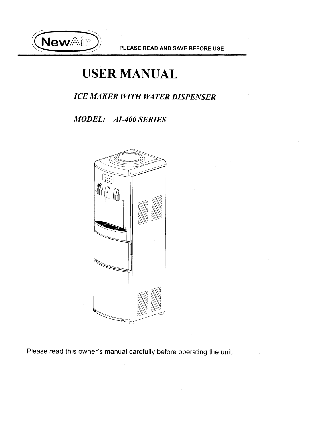 NewAir AI-400 Series manual 