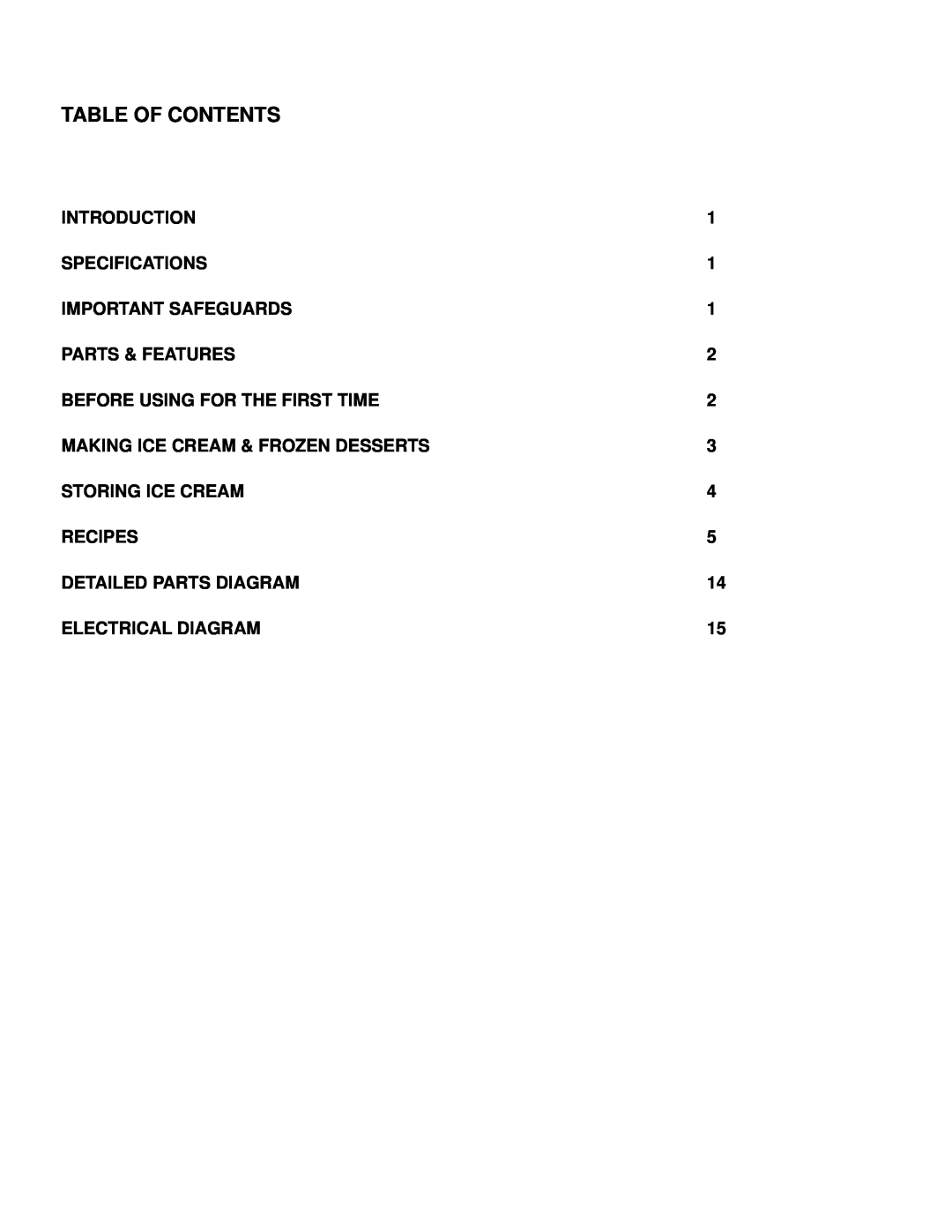 NewAir AIC-220 instruction manual Table Of Contents 