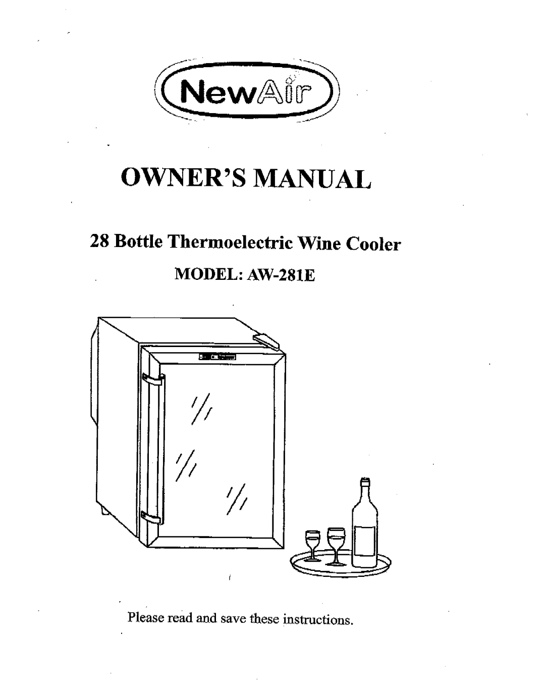 NewAir AW-281E manual 