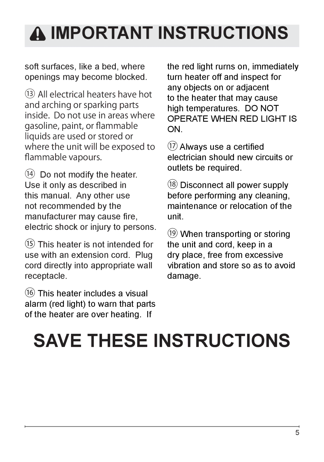 NewAir G70 owner manual Important Instructions 