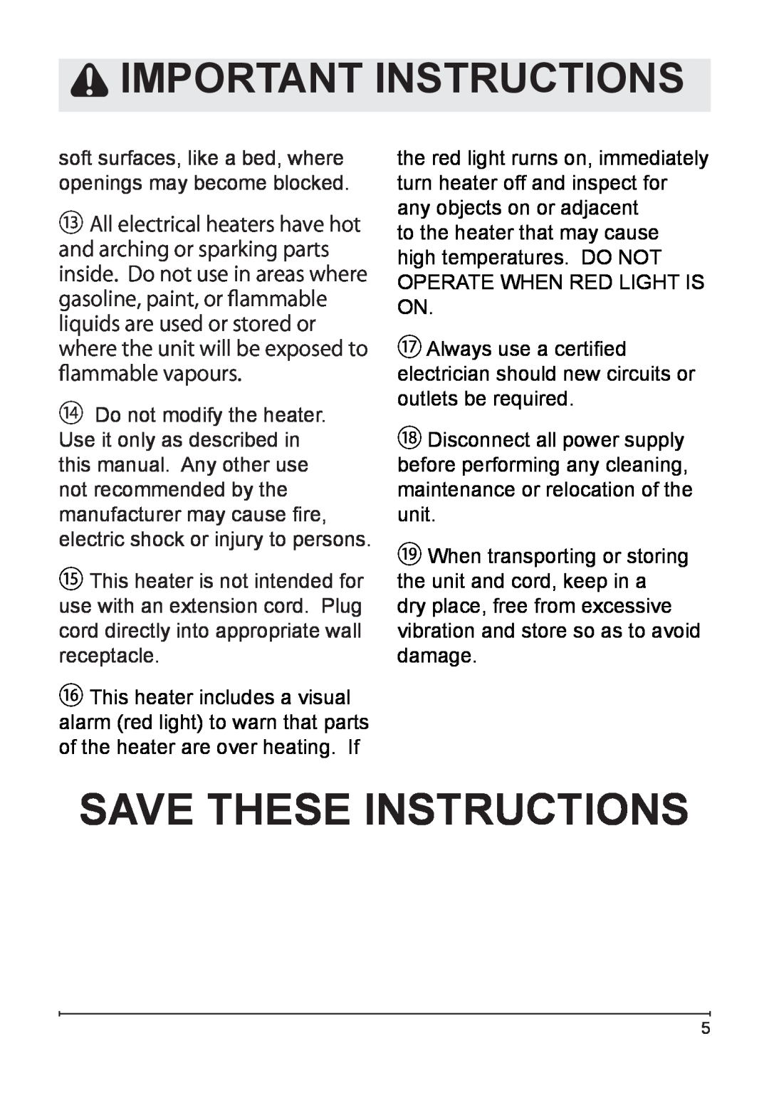 NewAir G70 owner manual SAVE THESE Instructions, Important Instructions 