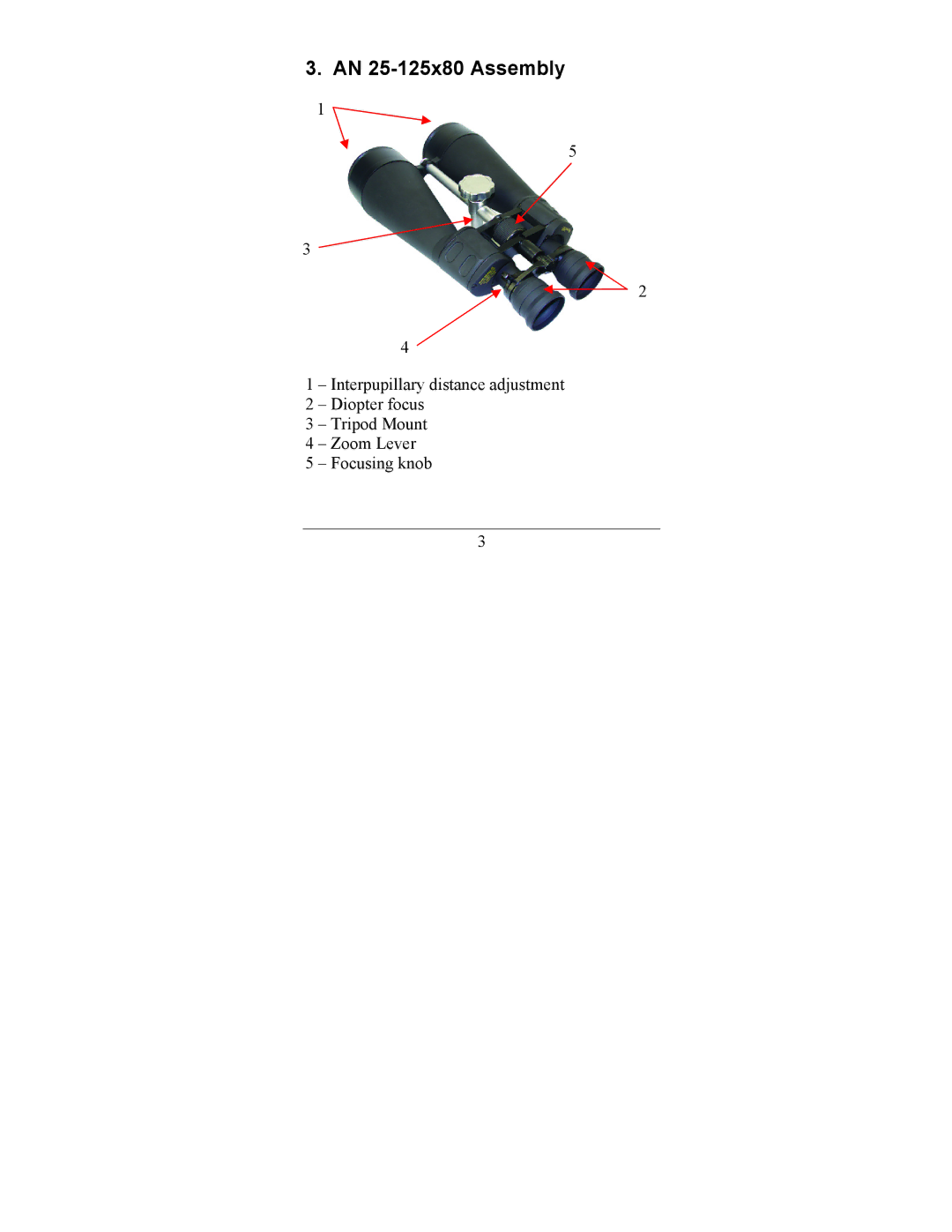 Newcon Optik AN 25-125X80 operation manual AN 25-125x80 Assembly 