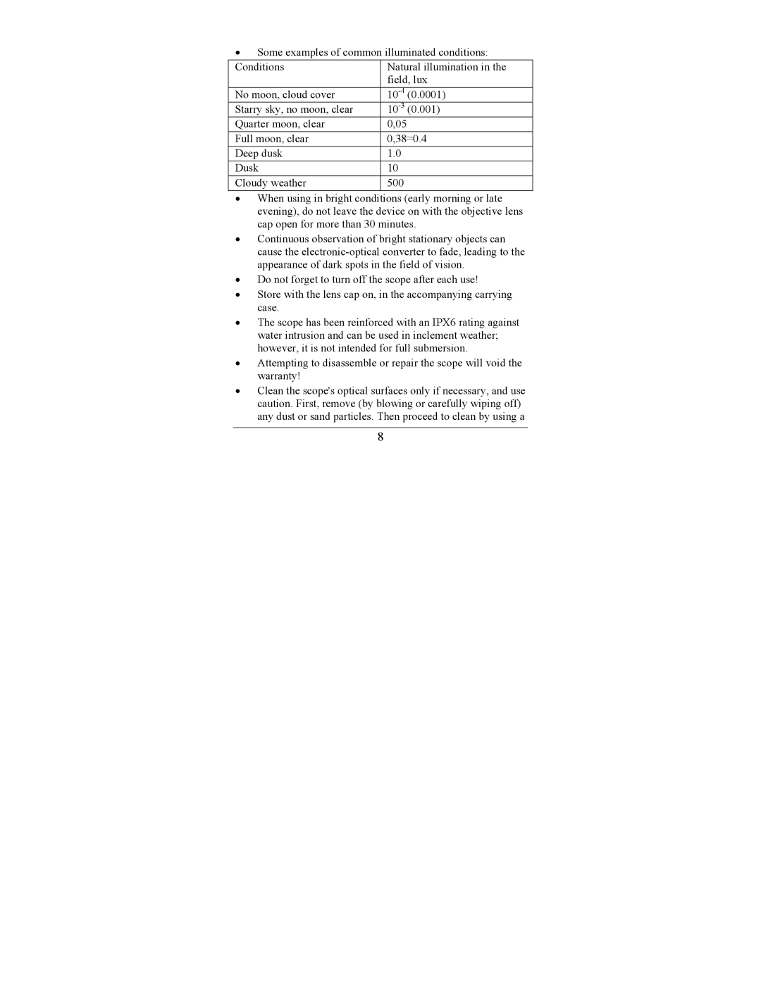 Newcon Optik DN 463 operation manual 