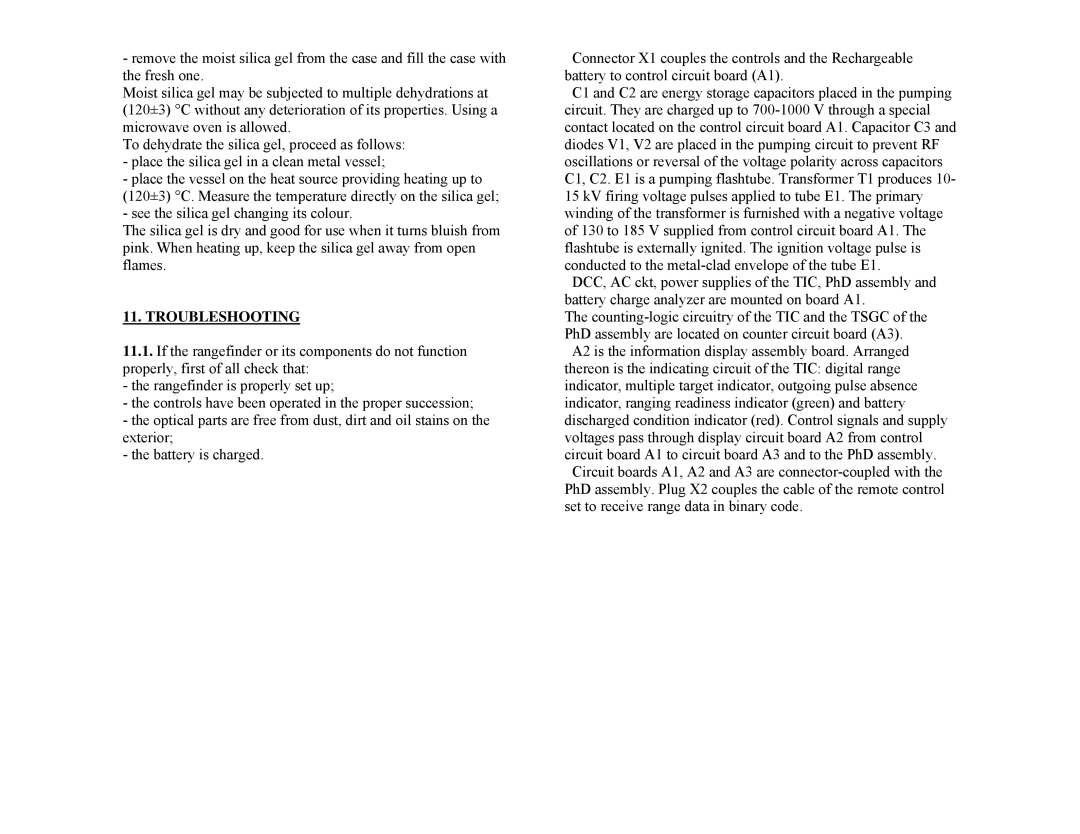 Newcon Optik LRB 20000 operation manual Troubleshooting 