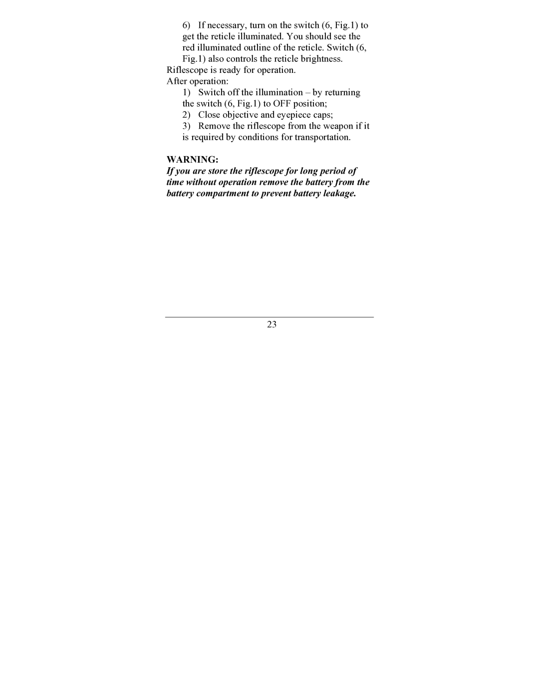 Newcon Optik NC 3-12X50 operation manual 