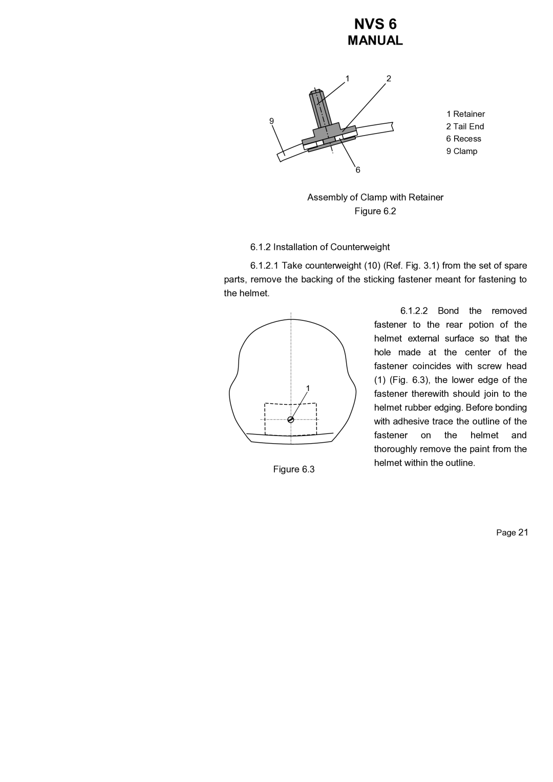 Newcon Optik NVS 6 operation manual Retainer 