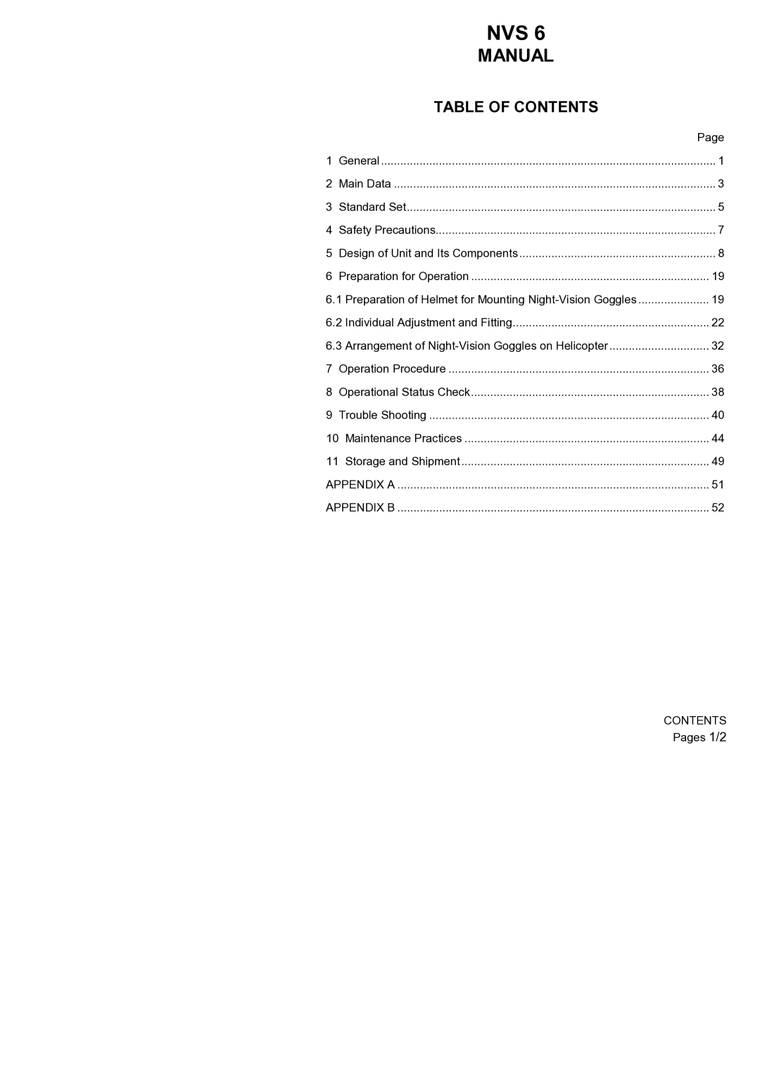 Newcon Optik NVS 6 operation manual Manual 