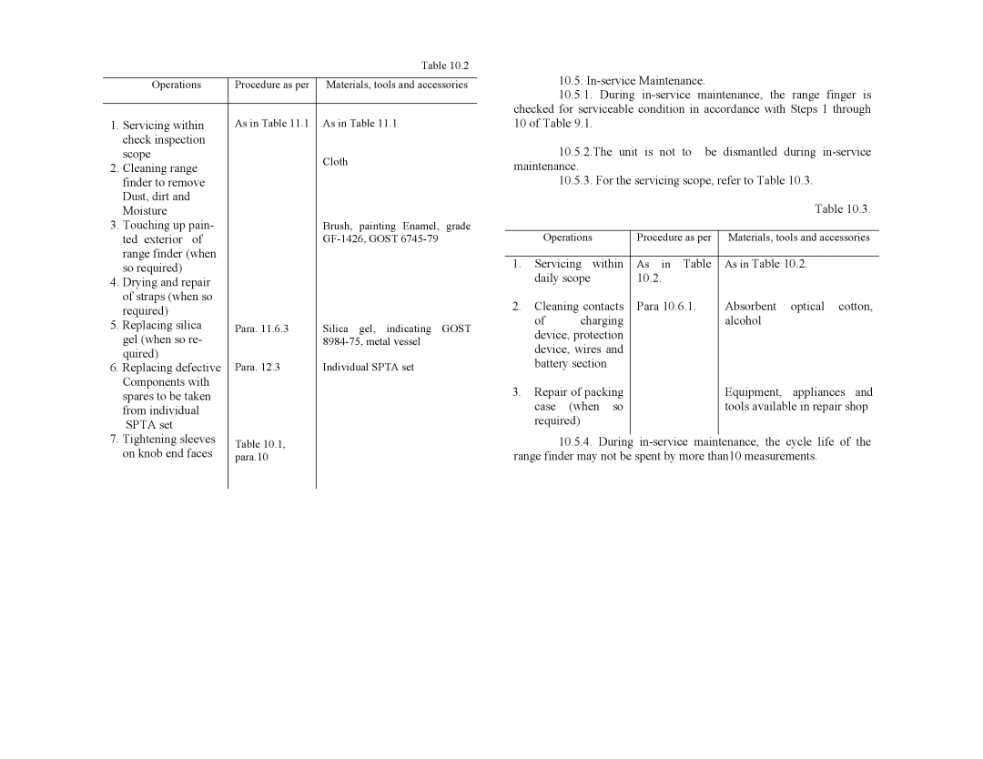 Newcon Optik PHANTOM 20 operation manual Servicing within 