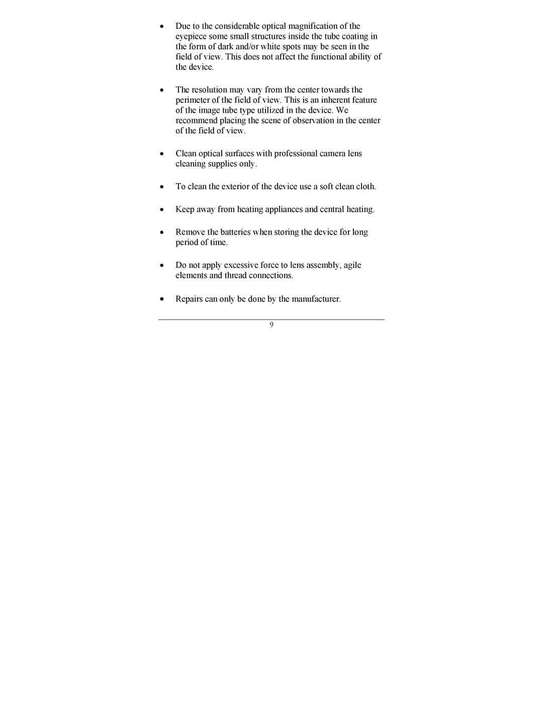 Newcon Optik PYGMY 2M operation manual 