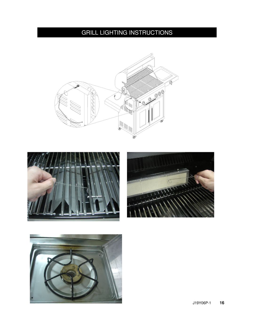 Nexgrill 720-0439 operating instructions Grill Lighting Instructions 