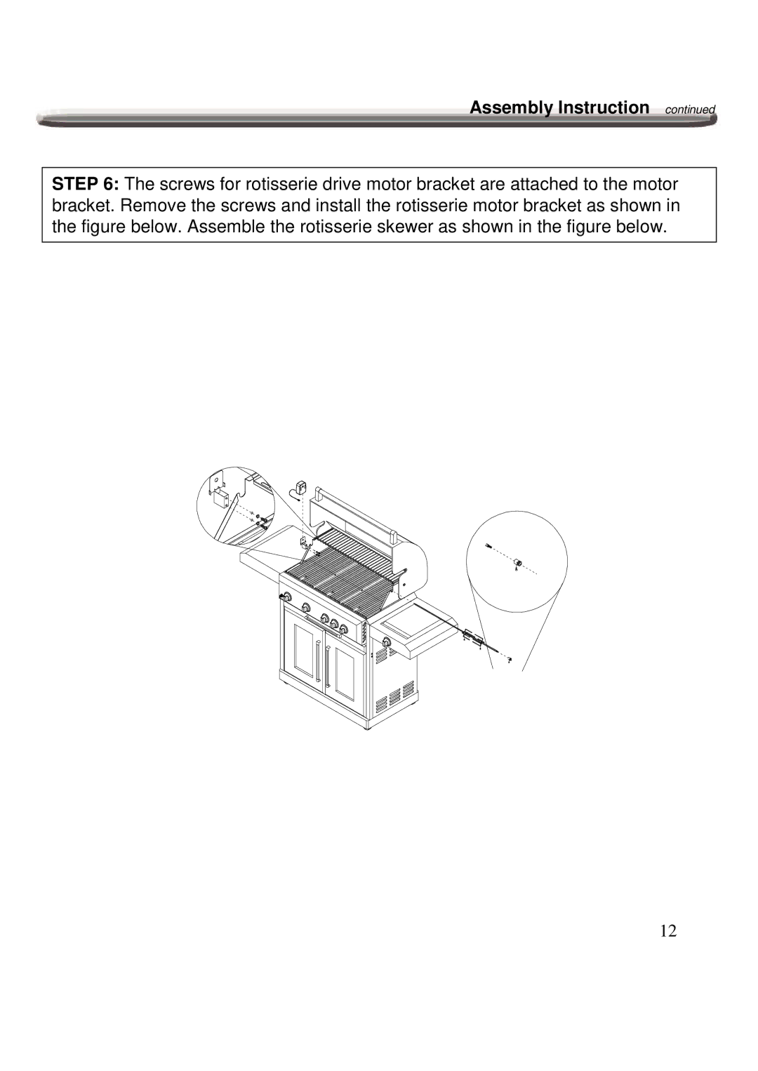 Nexgrill 720-0600 operating instructions Assembly Instruction 