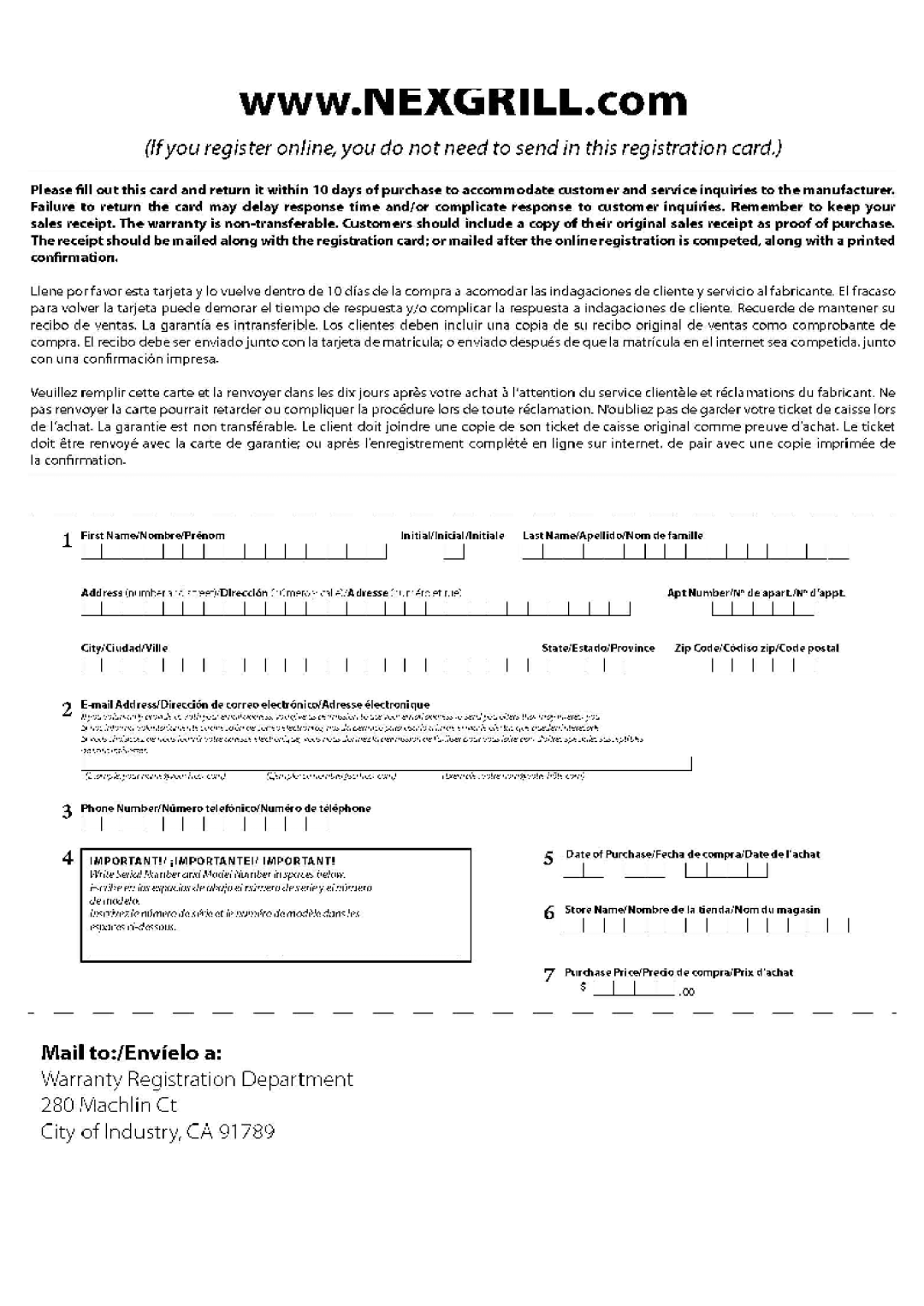 Nexgrill 720-0600 operating instructions 