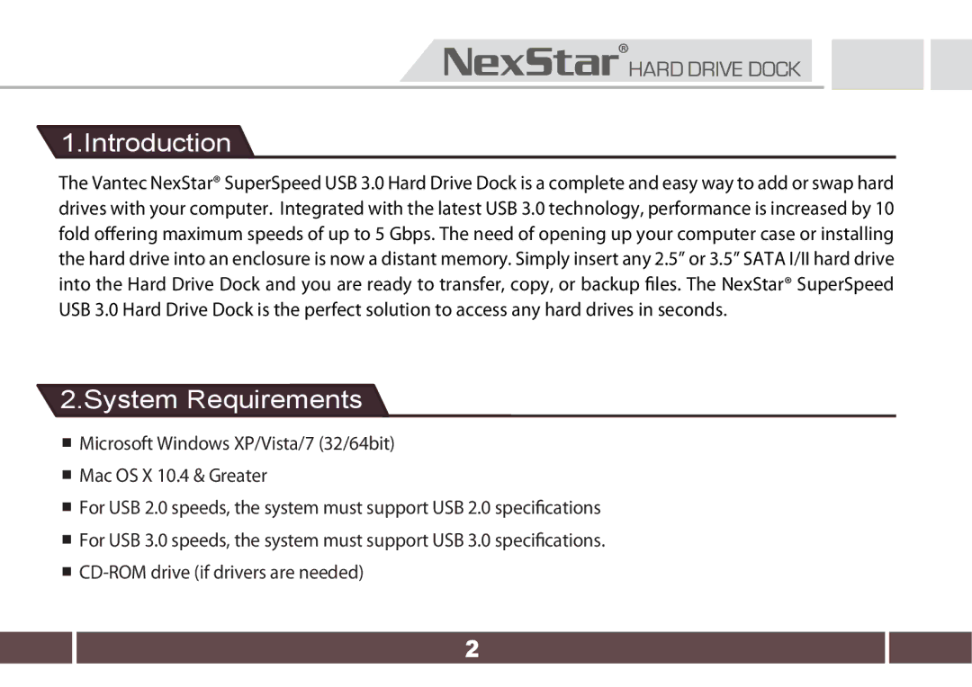 Nexstar 7650 user manual Introduction, System Requirements 