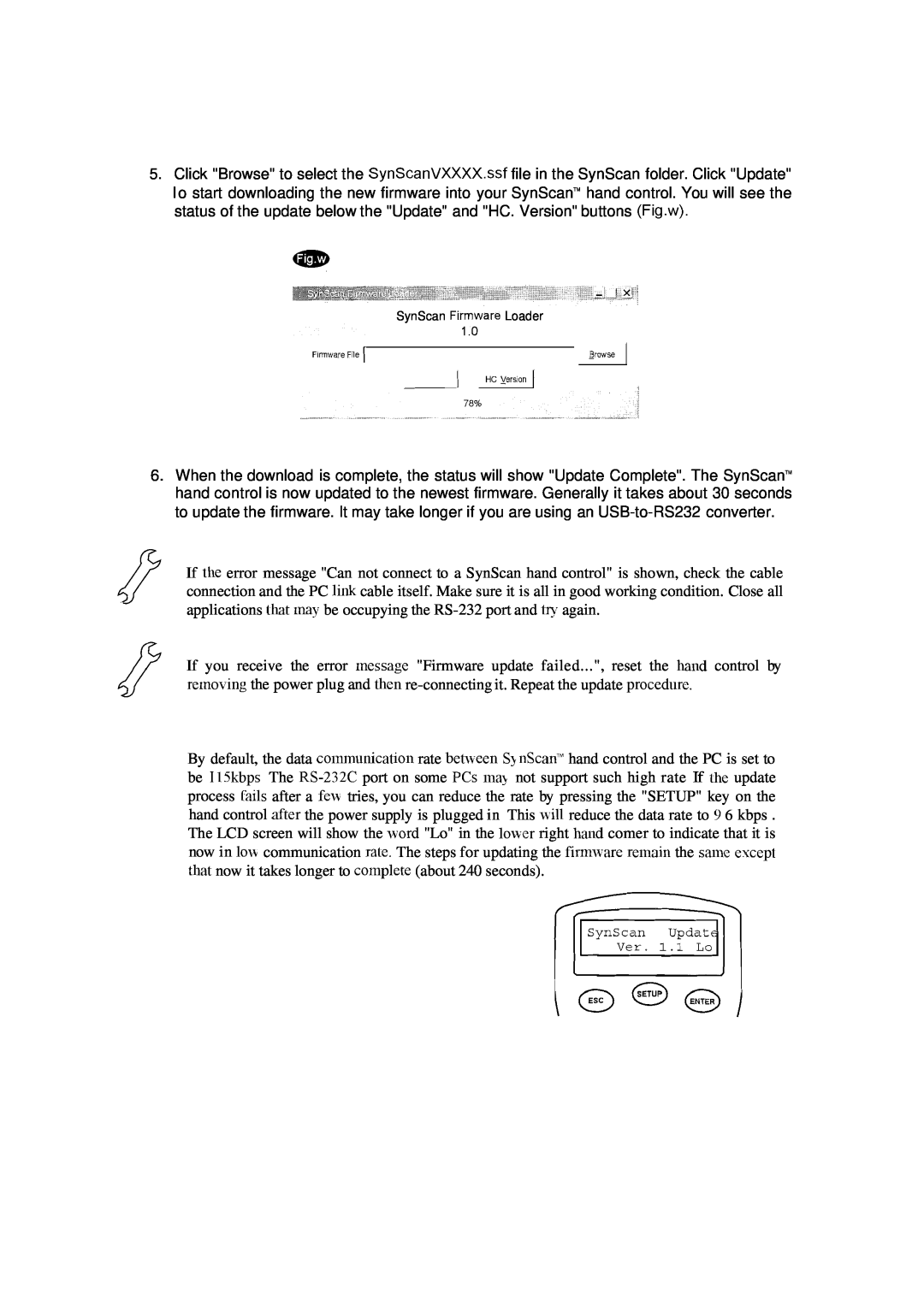 Nexstar instruction manual SynScan F~rmwareLoader, HC Yerson 