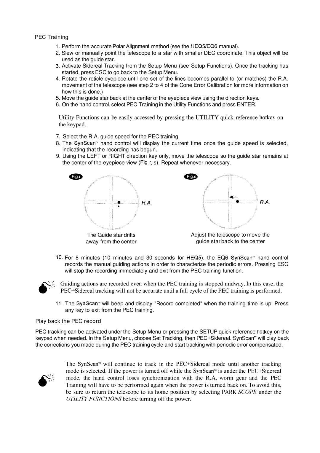 Nexstar SynScan instruction manual 