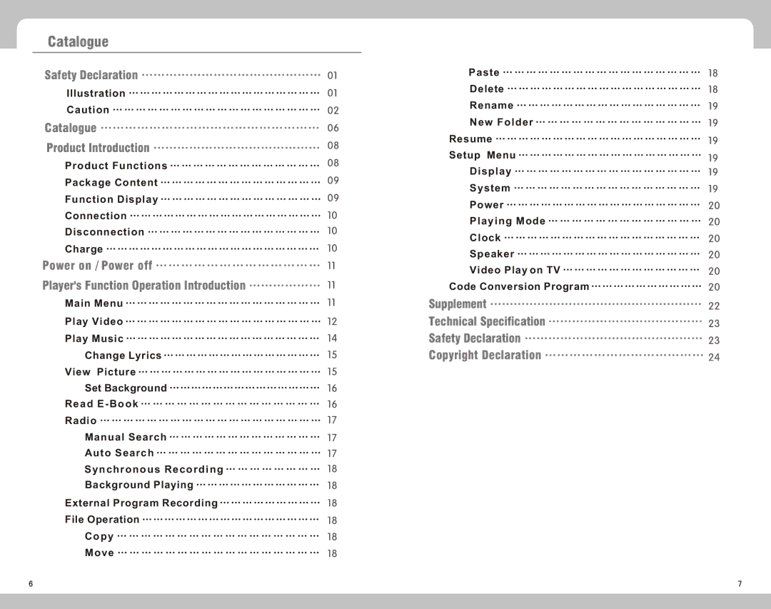 Nextar K40 manual Catalogue 