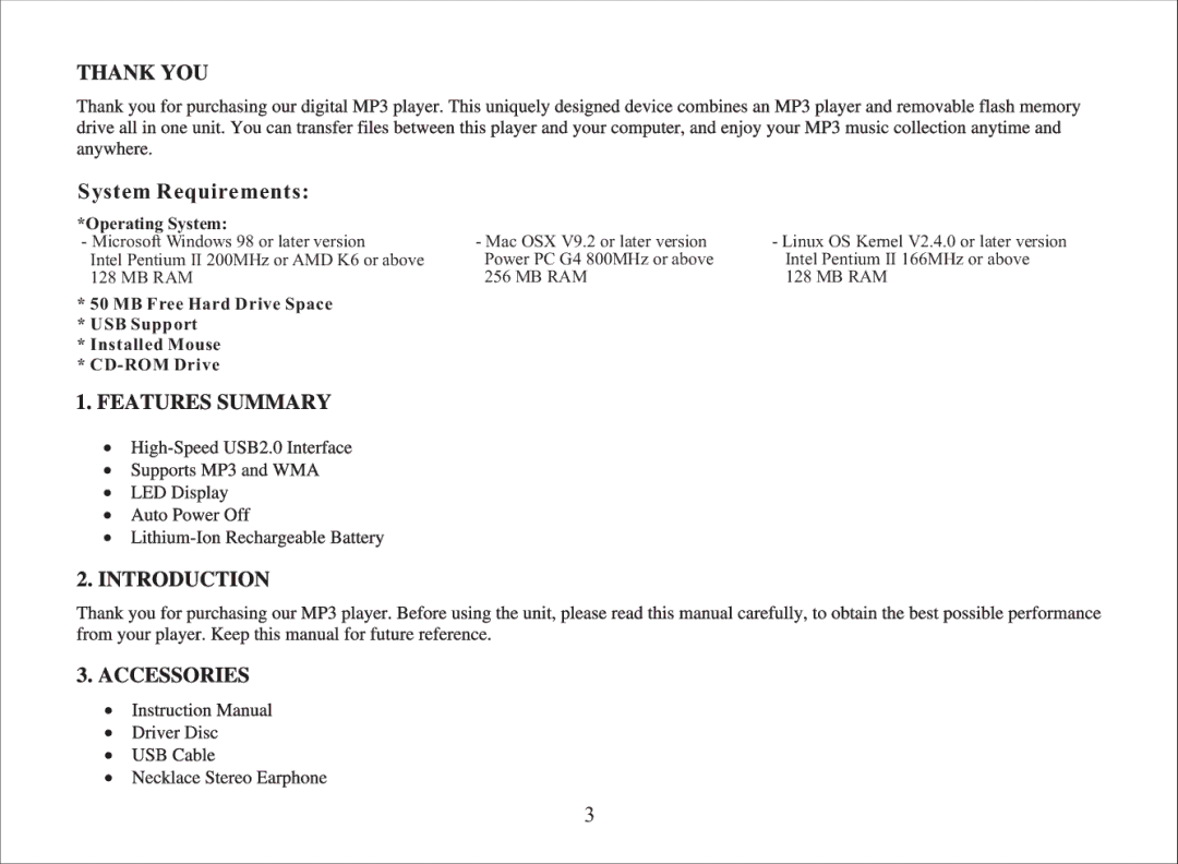 Nextar MA166 manual System Requirements 