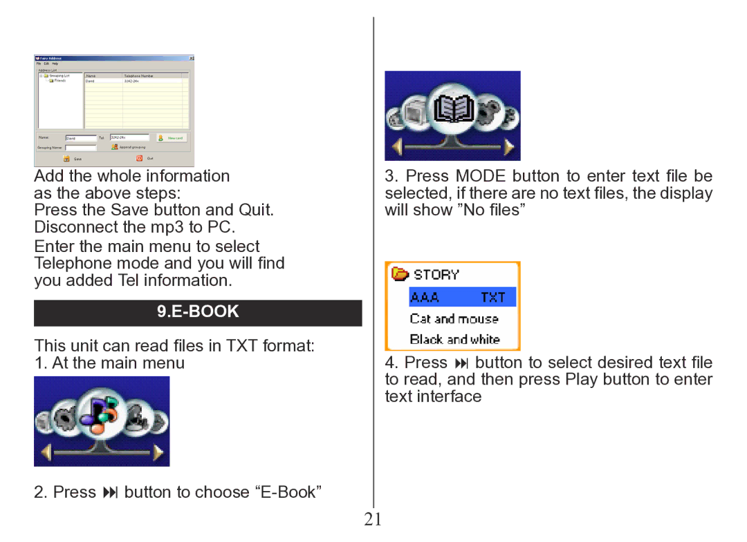 Nextar MA206 instruction manual Book 