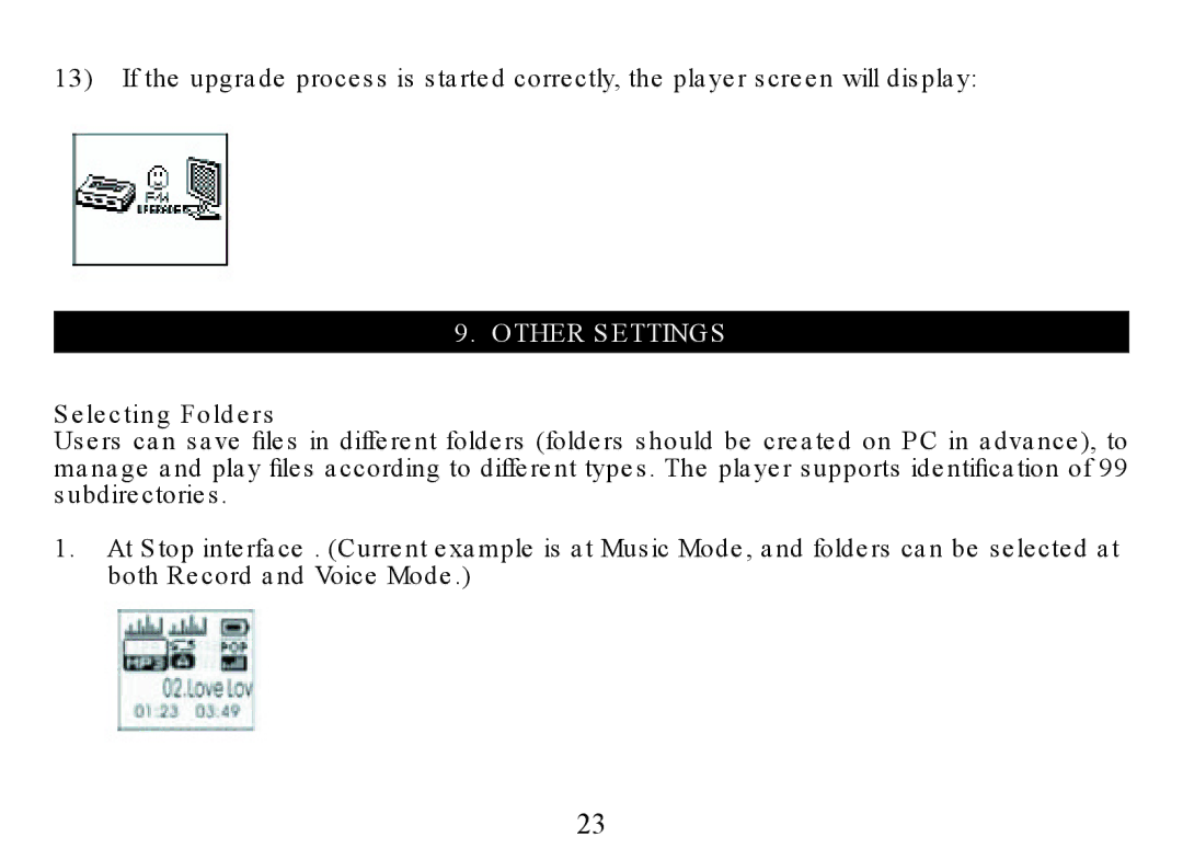 Nextar MA323 instruction manual Other Settings 