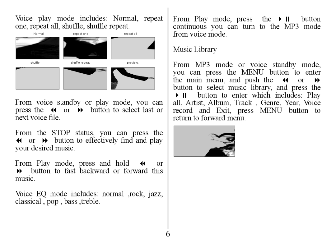 Nextar MA555 instruction manual Normal Repeat one Repeat all Shuffle Shuffle repeat 