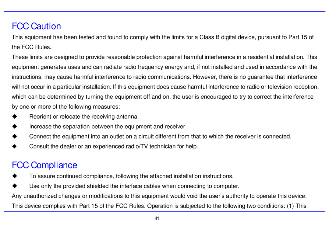 Nextar MA794 manual FCC Caution, FCC Compliance 