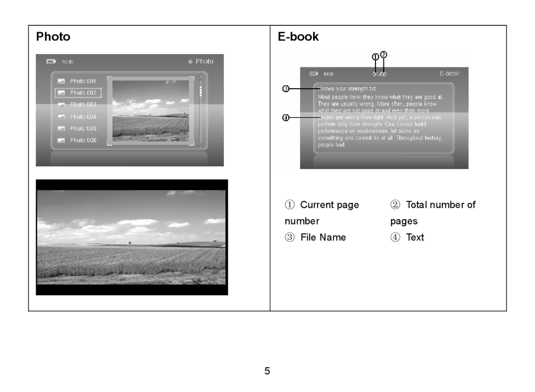 Nextar MA809 manual Photo Book 