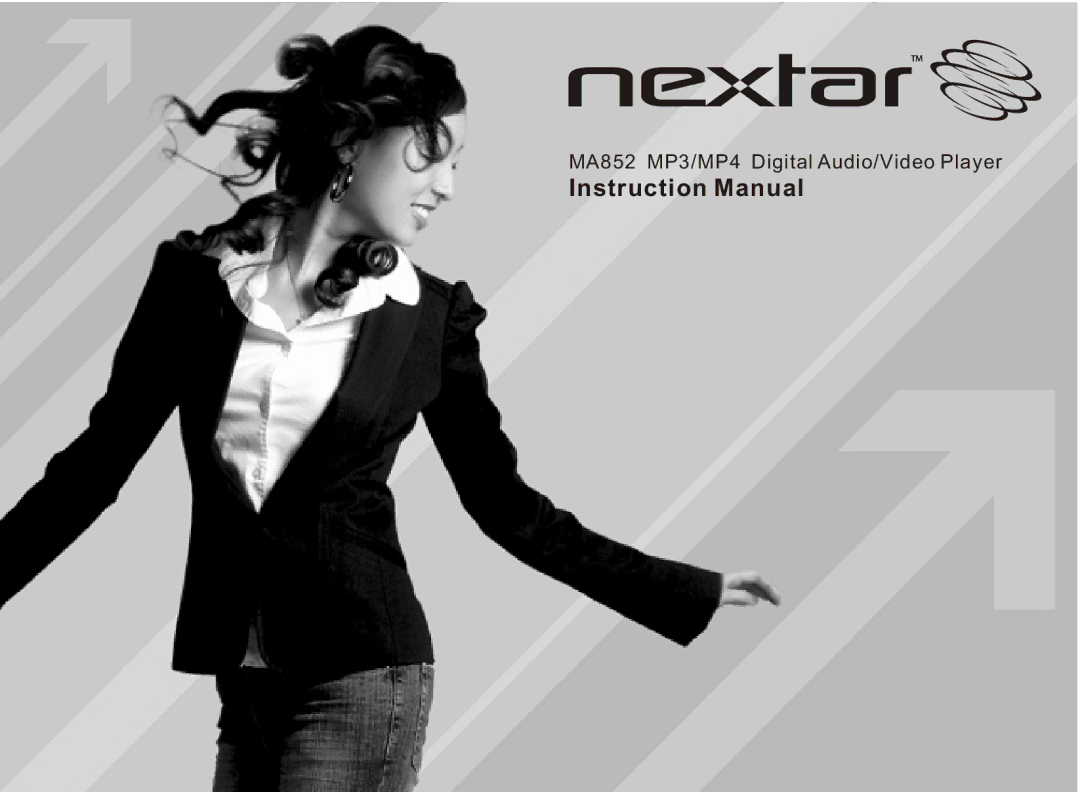 Nextar MA852s instruction manual MA852 MP3/MP4 Digital Audio/Video Player 