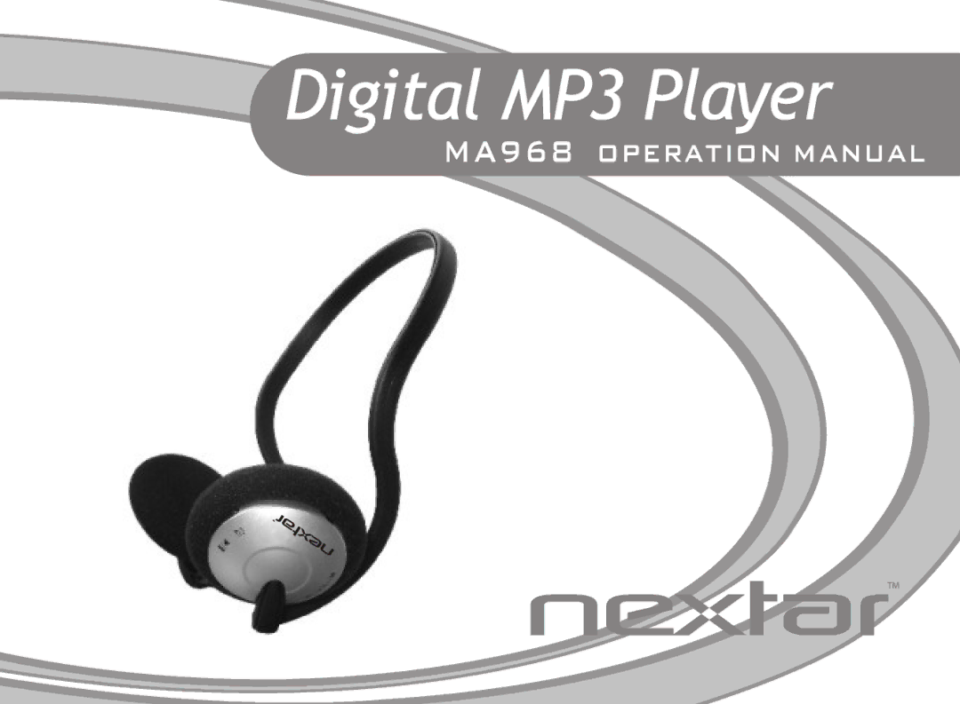 Nextar MA968 operation manual 