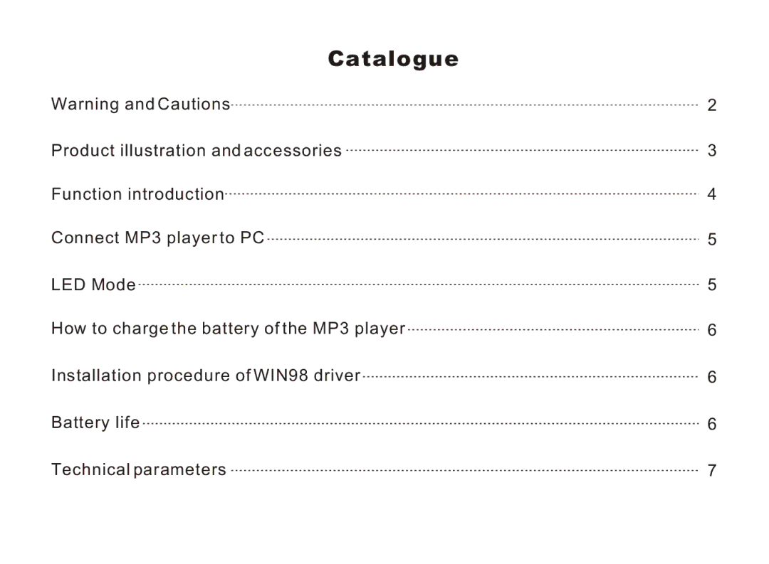 Nextar MA968 operation manual Catalogue 