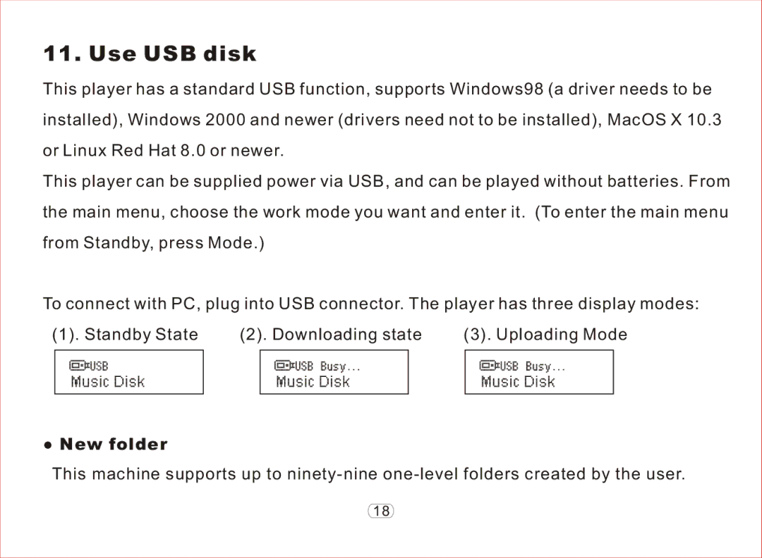 Nextar MA97T operation manual Use USB disk, New folder 