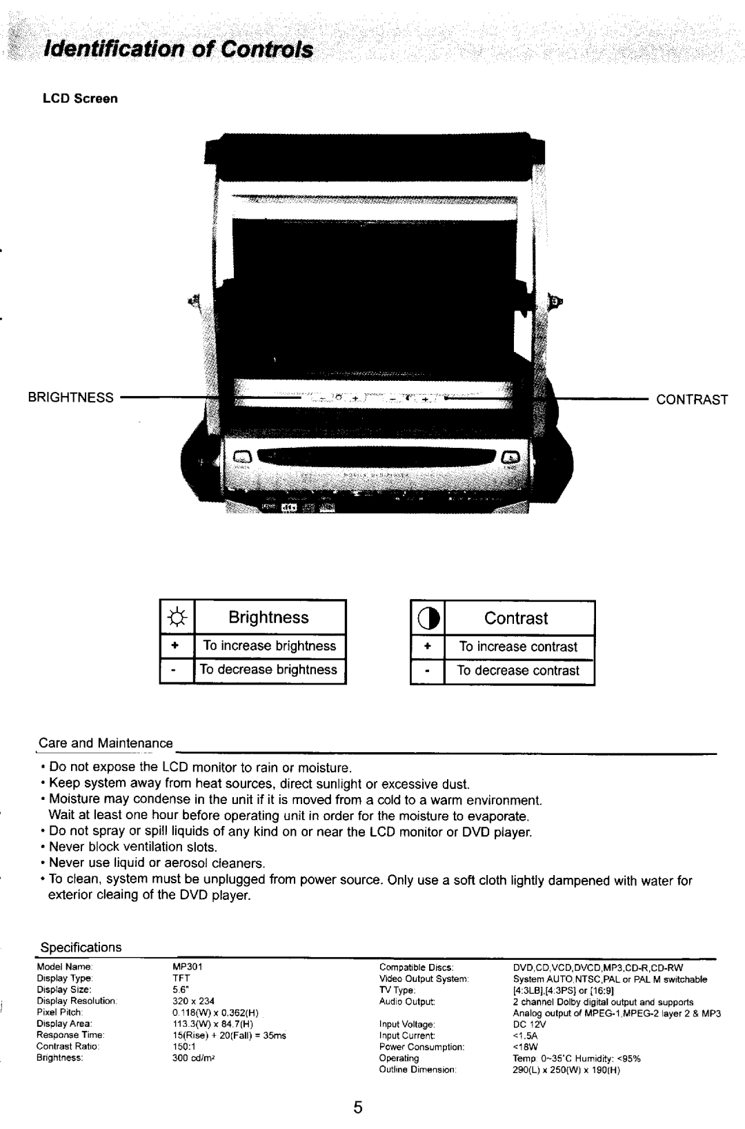 Nextar MP301 manual 