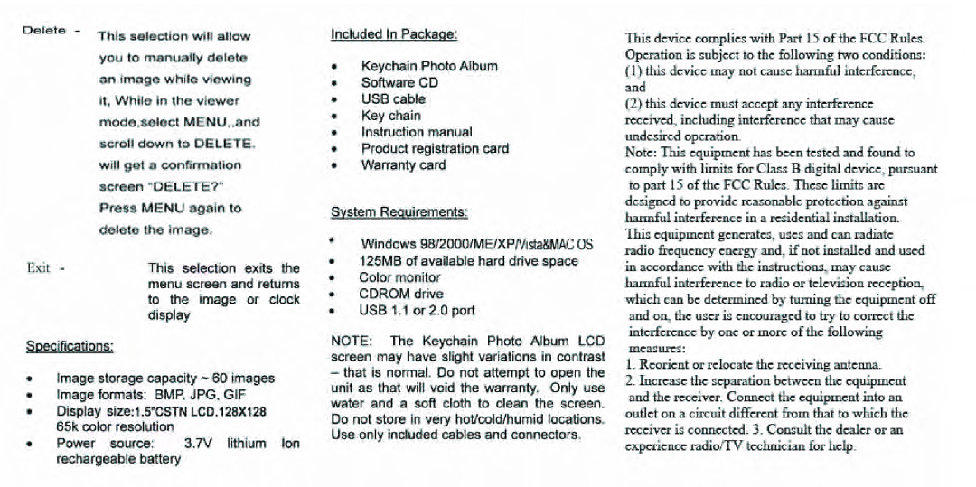 Nextar N1-506 quick start 