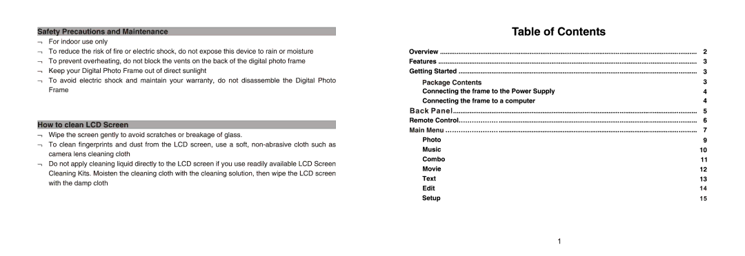 Nextar N10W-400 manual 