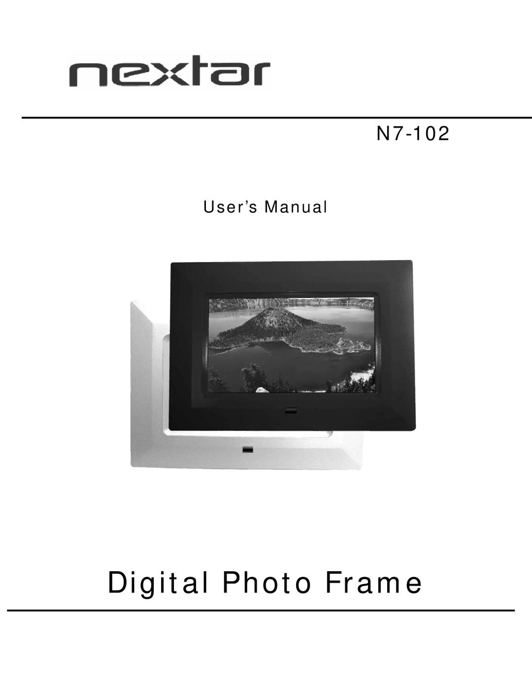 Nextar N7-102 user manual Digital Photo Frame 