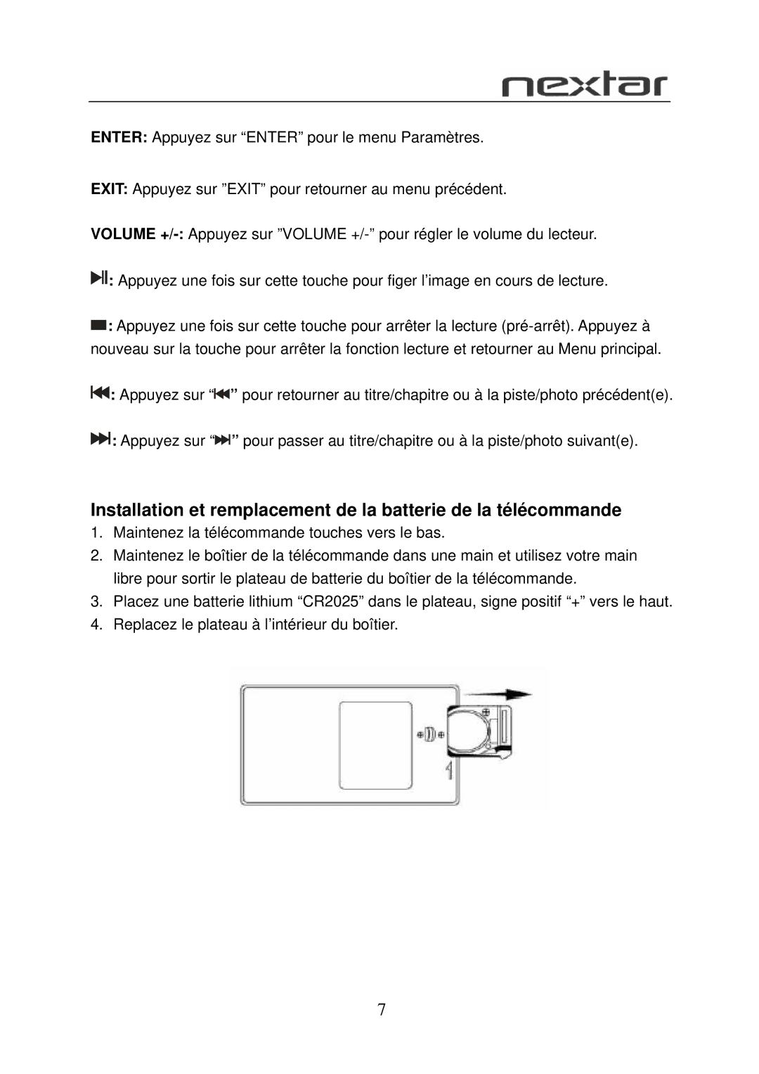 Nextar N7-108 user manual 