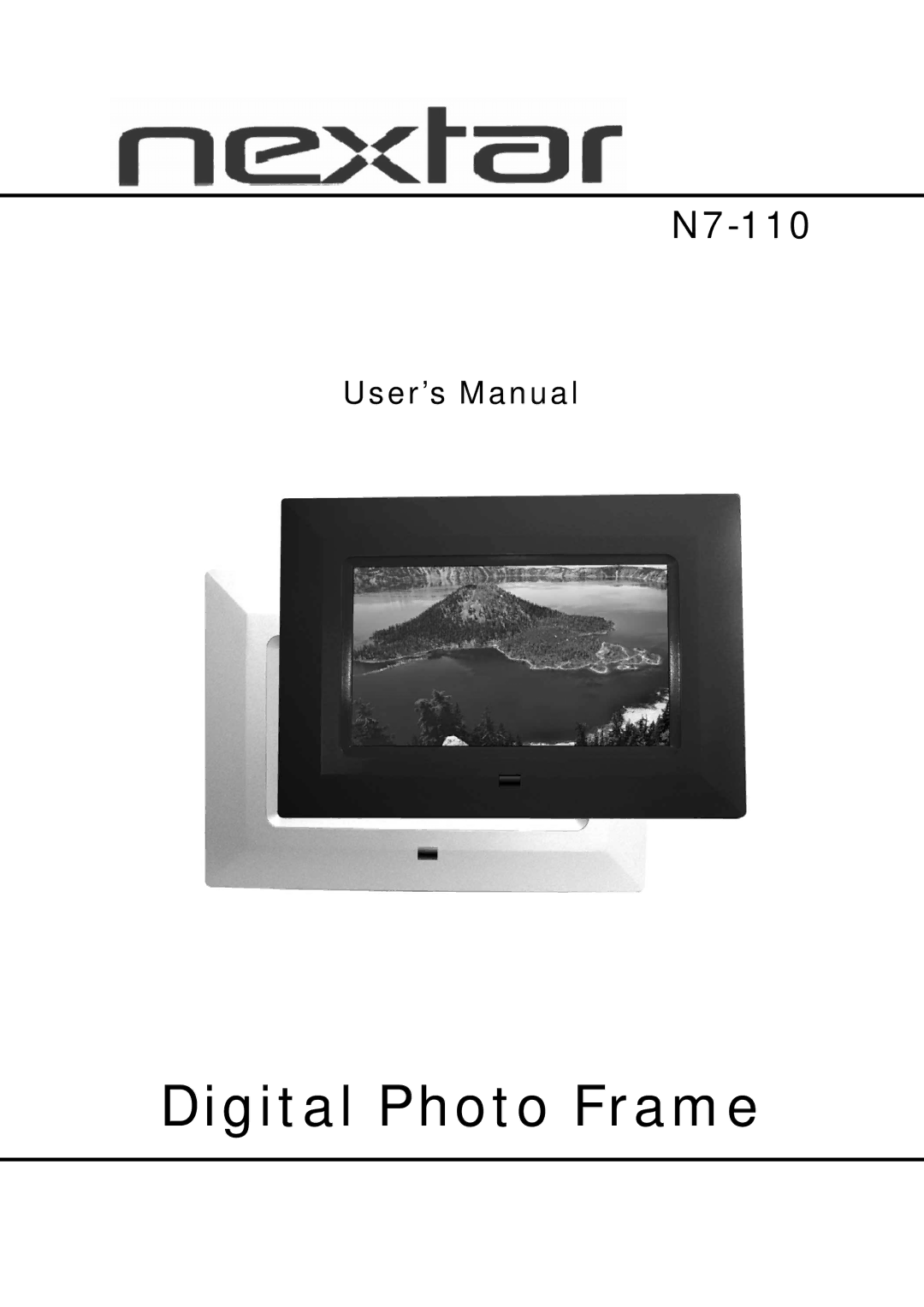 Nextar N7-110 user manual Digital Photo Frame 