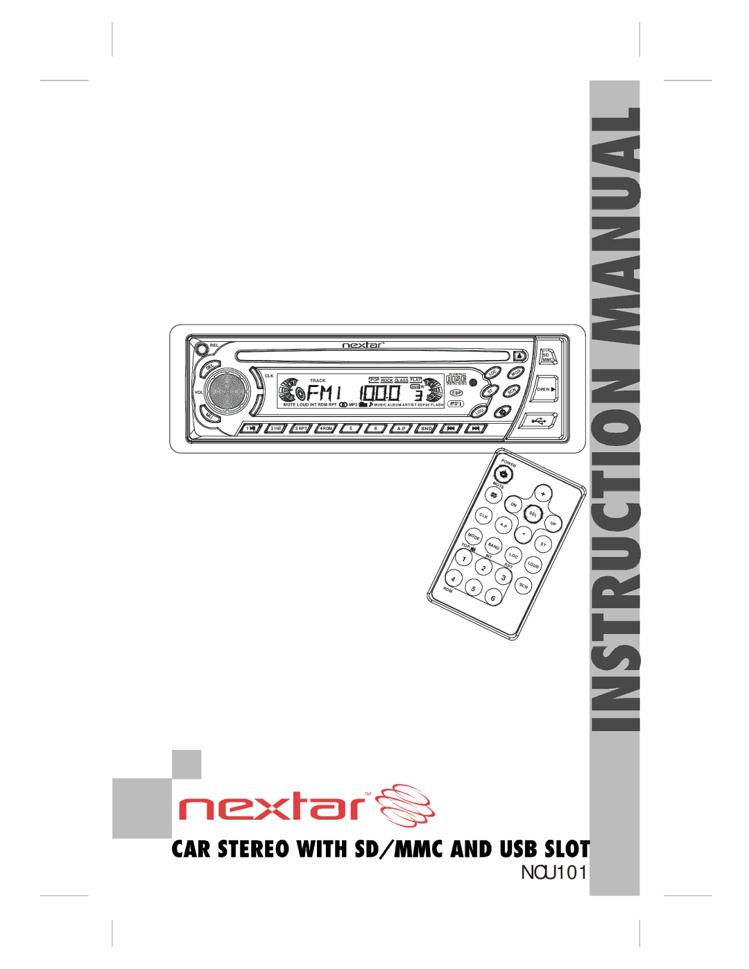 Nextar NCU101 manual 