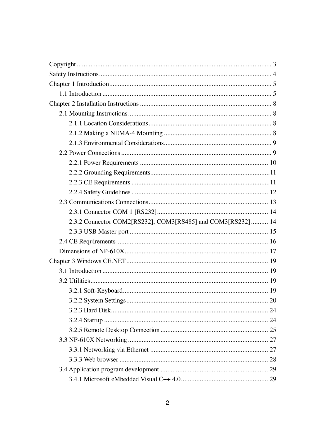 Nextar NP-610X user manual 