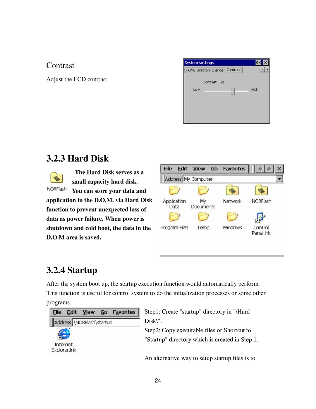 Nextar NP-610X user manual Hard Disk, Startup 