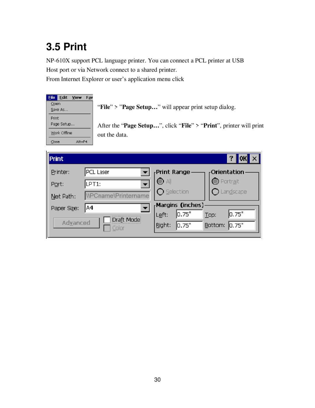 Nextar NP-610X user manual Print 