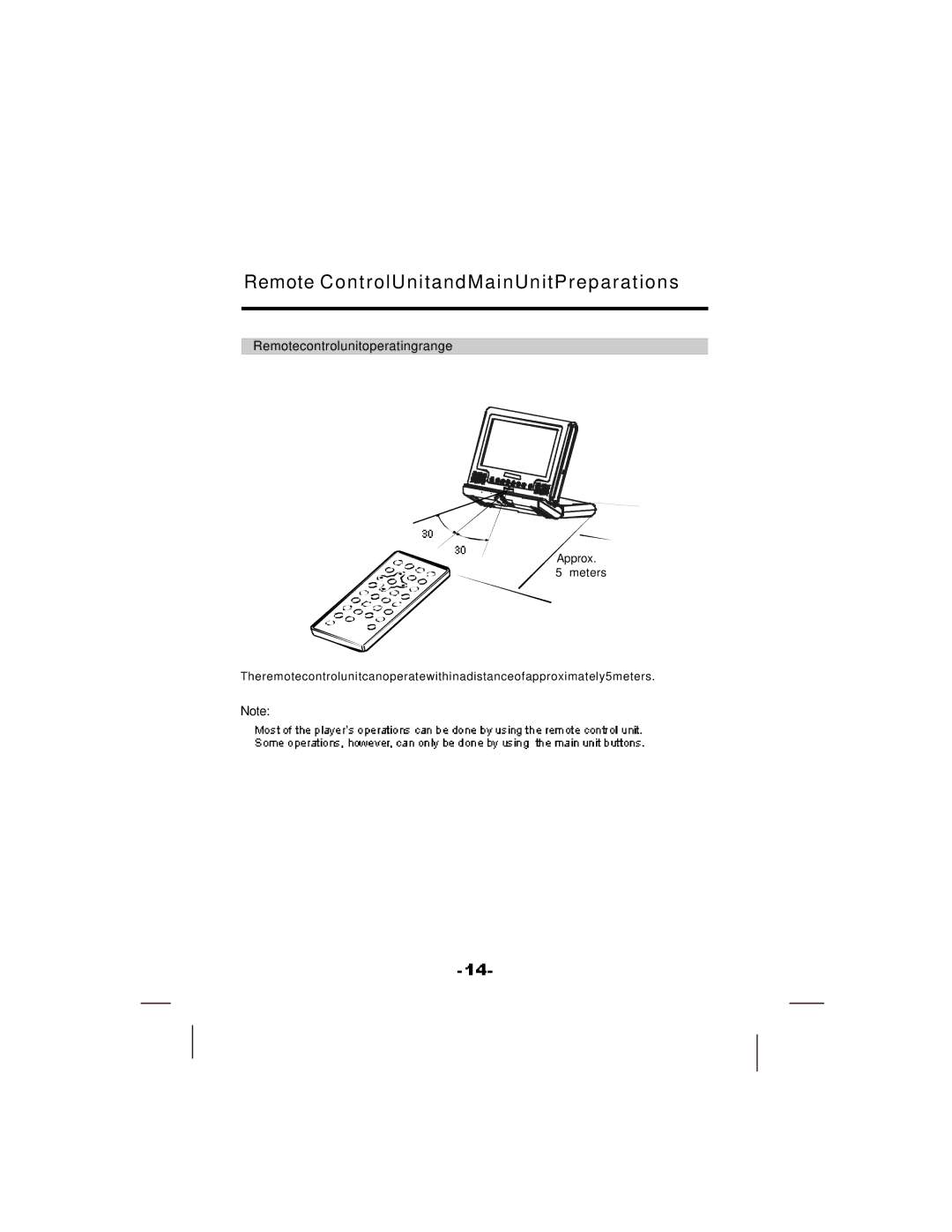 NextBase SDV17-SQ manual Remotecontrolunitoperatingrange 