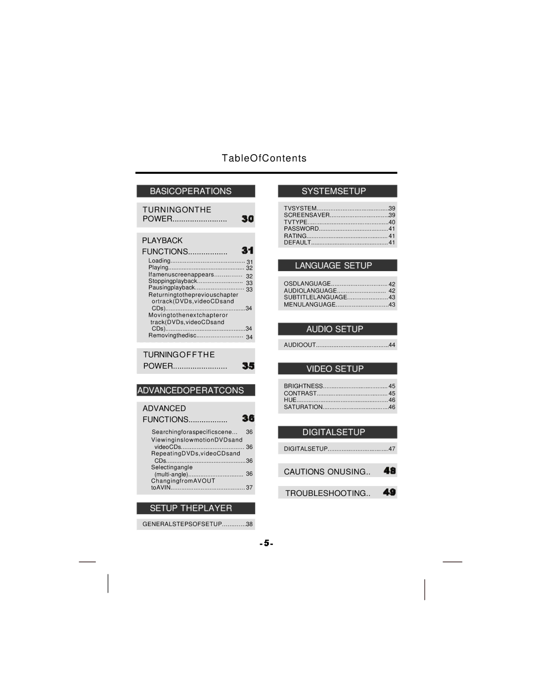 NextBase SDV17-SQ manual Setup Theplayer 