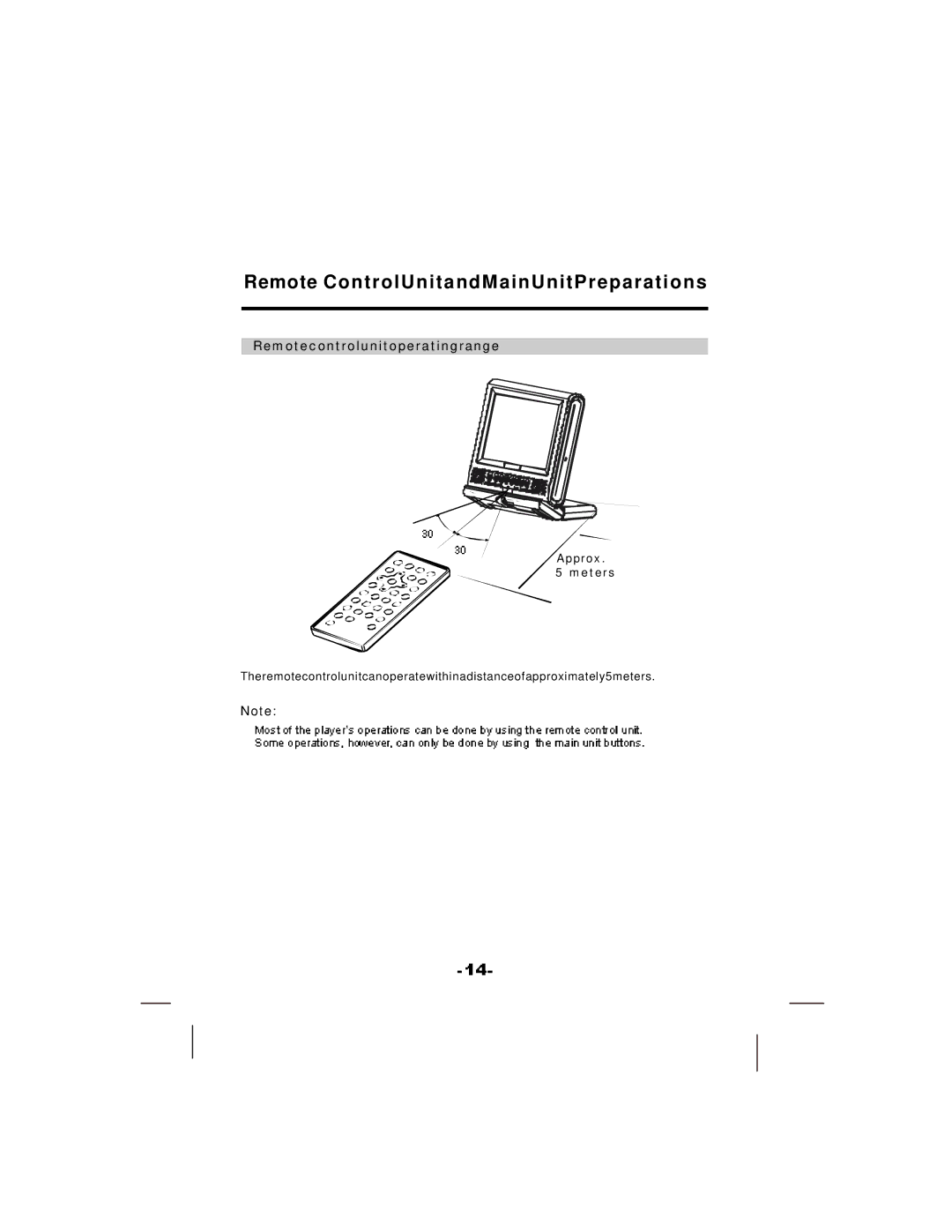 NextBase SDV37-SQ manual Remotecontrolunitoperatingrange 