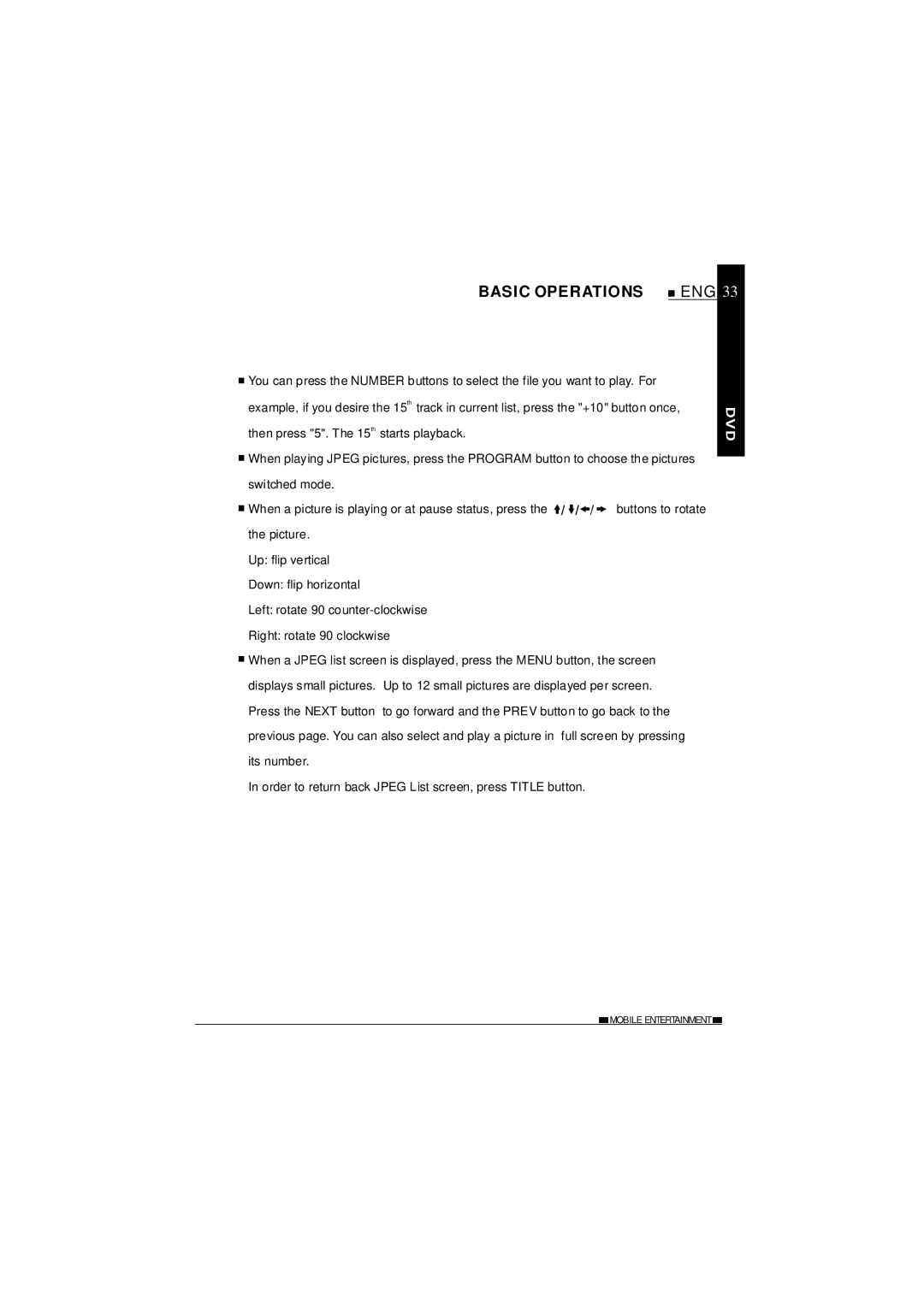 NextBase SDV620-B operating instructions Buttons to rotate 