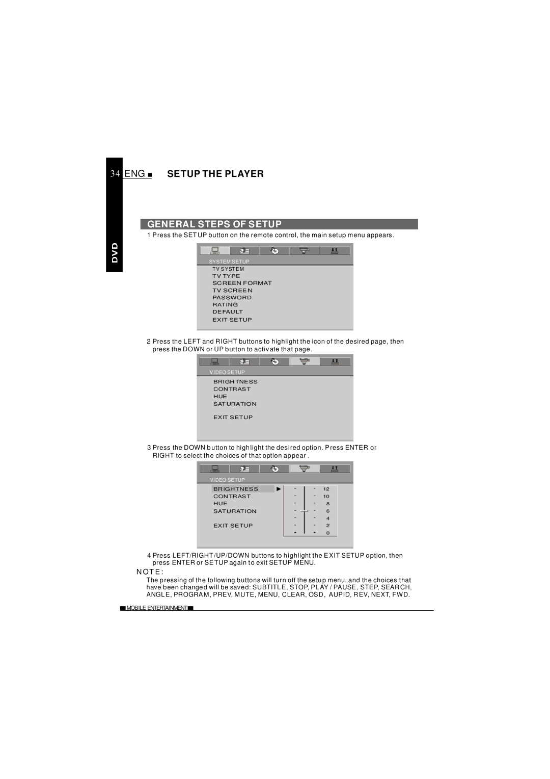 NextBase SDV620-B operating instructions General Steps of Setup 