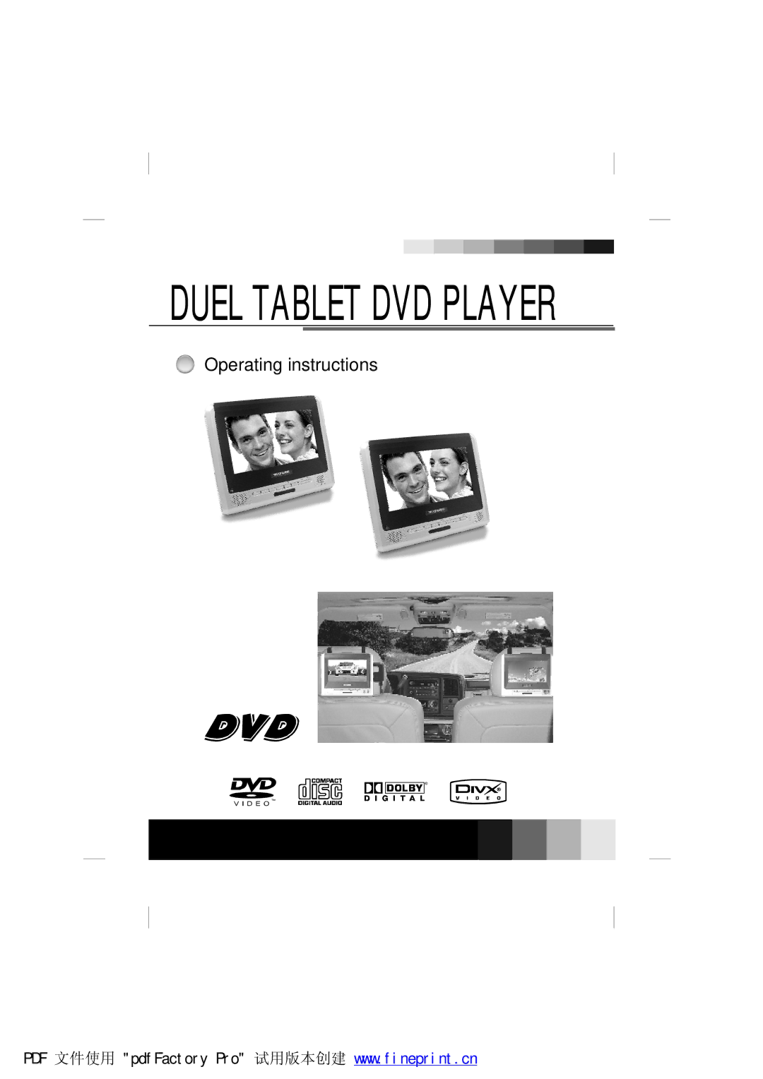 NextBase SDV97-AC manual Duel Tablet DVD Player 