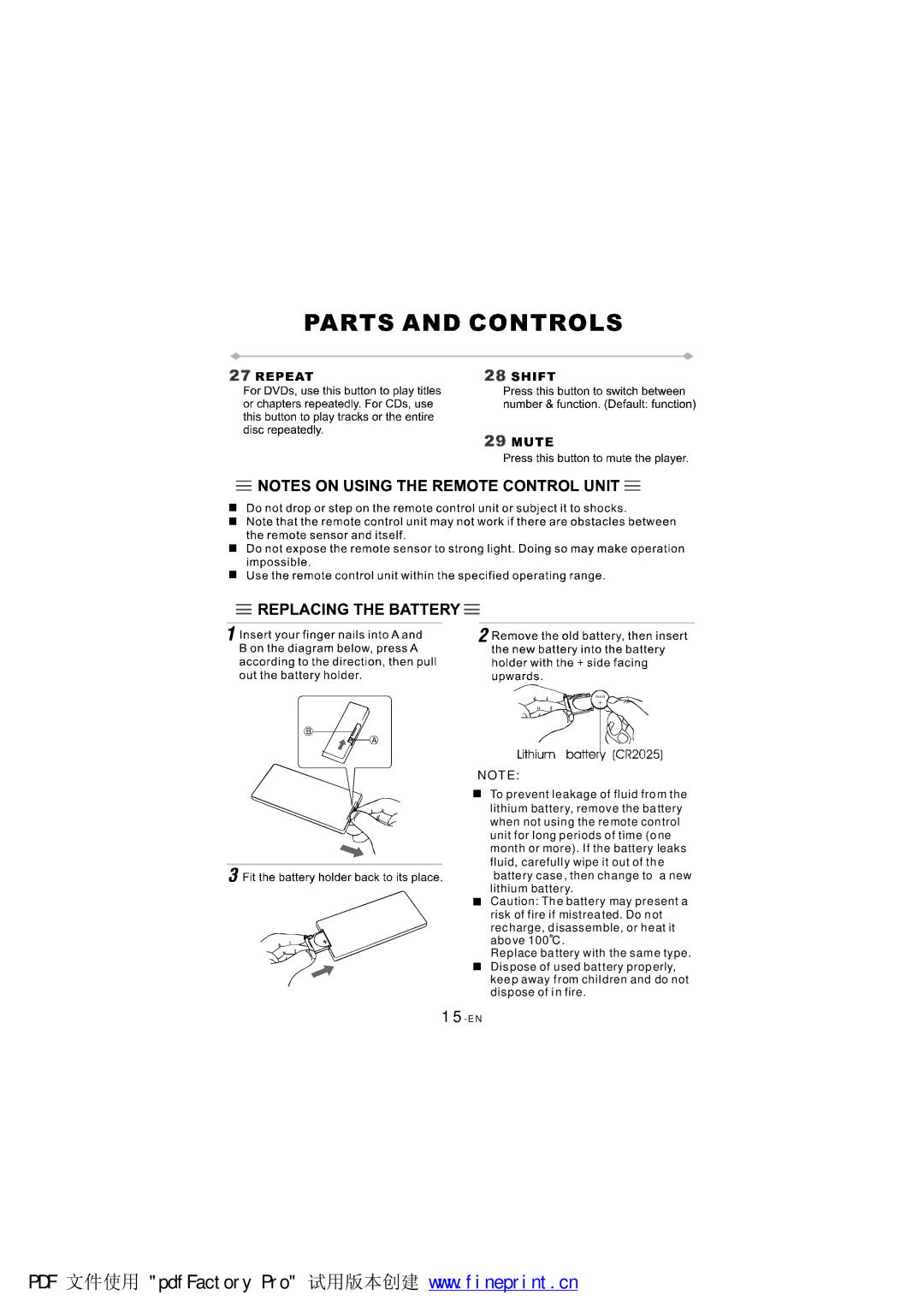 NextBase SDV97-AC manual 15-EN 