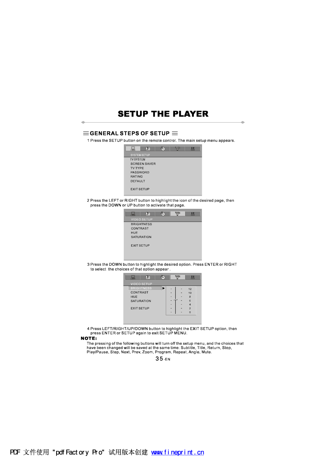 NextBase SDV97-AC manual 35-EN 