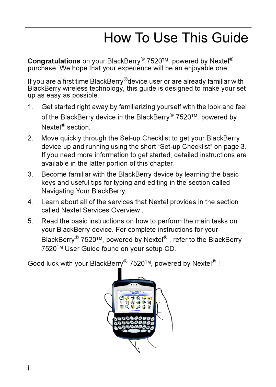 Nextel comm 7520 manual How To Use This Guide 