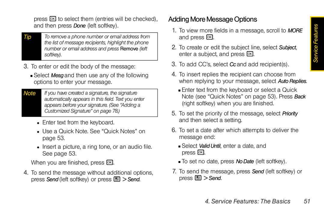 Nextel comm I465 manual Adding More Message Options 